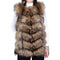 Abrigo de Piel de Mapache Premium - Elegancia y Lujo