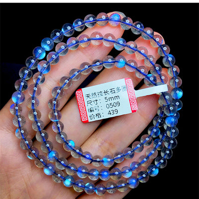 Pulsera de Labradorita Azul Intenso - Cristal Natural - Image 4