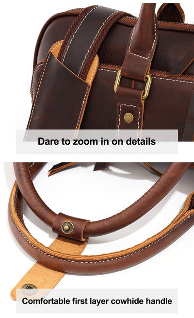 Bolso Mensajero de Cuero Genuino para Hombre - Maletín Ejecutivo Premium - Image 17