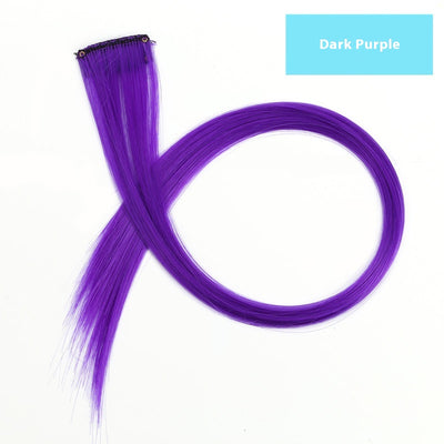 Extensiones de Cabello Teñido con Mechones de Colores Vibrantes - Image 6