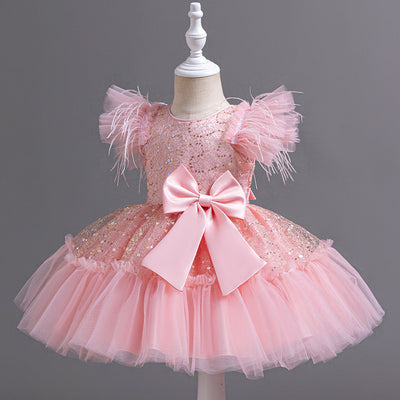 Vestido de Fiesta Infantil con Falda Tul Flores - Colección Verano - Image 6