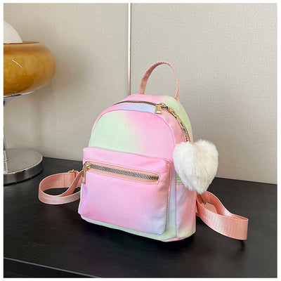 Mochila Casual de Gran Capacidad en Colores Pastel con Textura Nylon - Image 27
