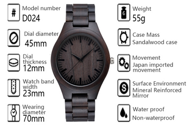Reloj de Cuarzo con Esfera Grande en Madera para Hombre y Mujer - Image 6