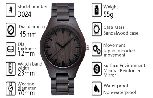 Reloj de Cuarzo con Esfera Grande en Madera para Hombre y Mujer - Image 6