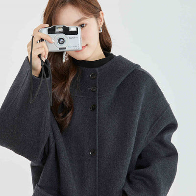 Abrigo Reversible de Cachemira con Capucha para Invierno - Image 15
