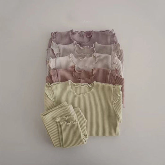 Conjunto de Pijama Infantil de Algodón con Tiras en las Axilas