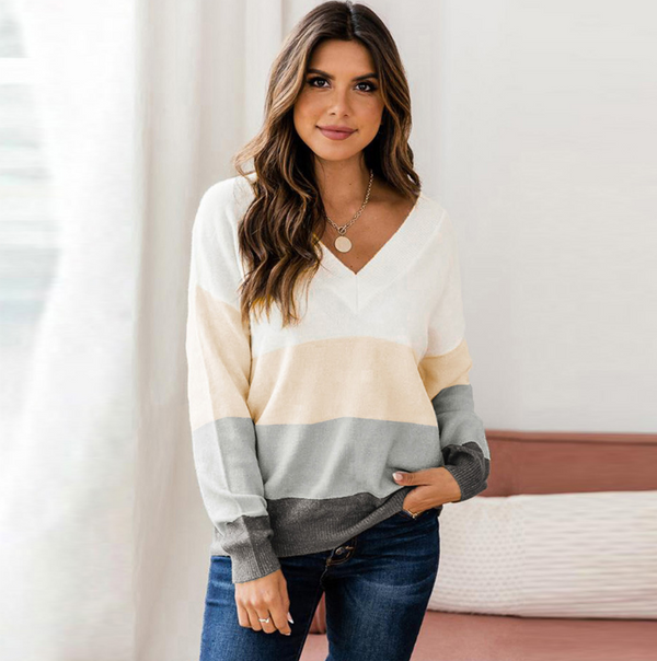 Suéter Holgado de Manga Larga para Mujer - Comodidad Casual