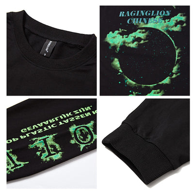 Playera Oversized Retro Burning Cloud de Manga Larga - Image 12