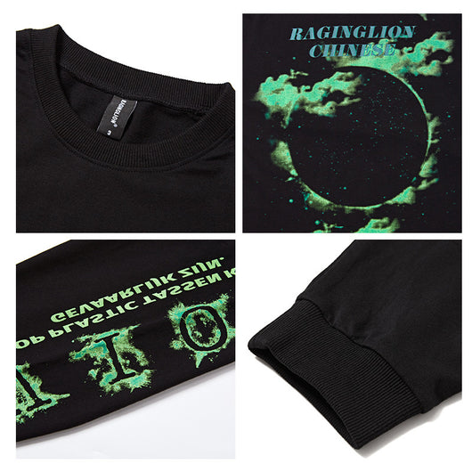 Playera Oversized Retro Burning Cloud de Manga Larga - Image 12
