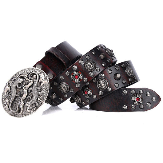 Cinturón de Cuero para Hombre Punk Remaches - Estilo y Durabilidad - Image 12