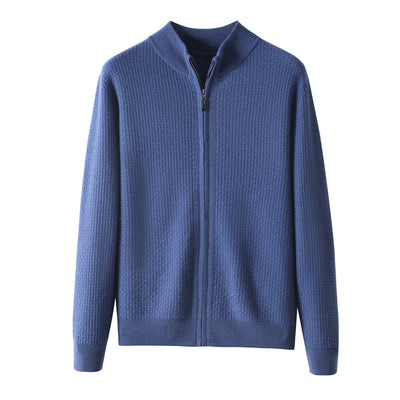 Cardigan con Cuello Alto y Cierre de Cremallera para Hombre - Image 5