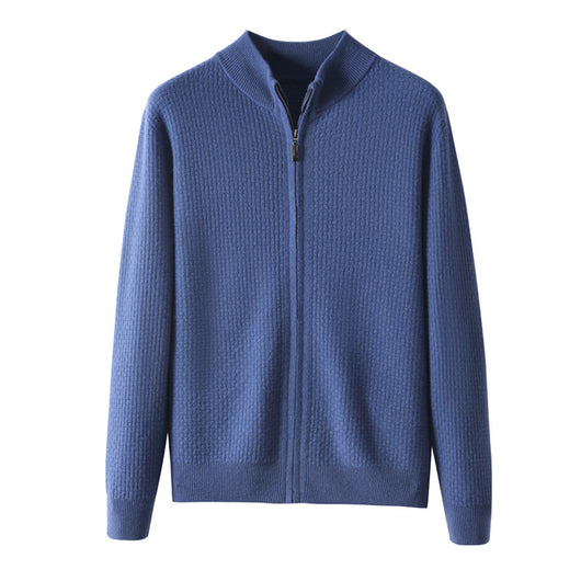 Cardigan con Cuello Alto y Cierre de Cremallera para Hombre - Image 5