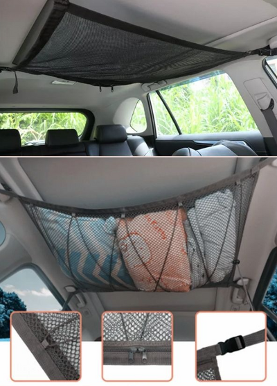 Organizador de Almacenamiento Colgante para Auto con Malla Doble - Image 15
