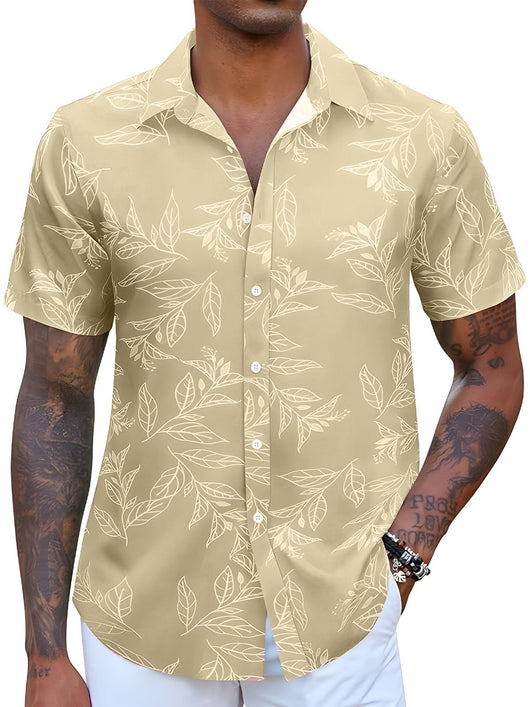 Camisa Floral Casual Manga Corta Estilo Europeo - Image 7