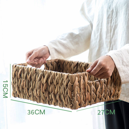 Cesta de Almacenamiento Tejida Estilo Japonés - Organizador de Paja Natural - Image 5