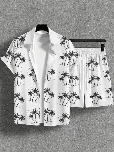 Camisa Casual de Manga Corta con Estampado Salvaje para Hombre - Image 12