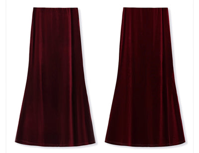 Falda Larga Estilo Nacional Otoño - Diseño Elegante y Moderno - Image 24