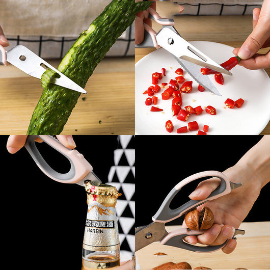 Tijeras de Acero Inoxidable con Funda Magnética Protectora para Alimentos - Image 8