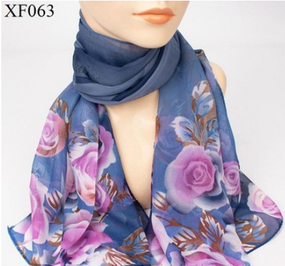 Pañoleta Estampada Primavera Otoño en Chifón Ligero - Image 25