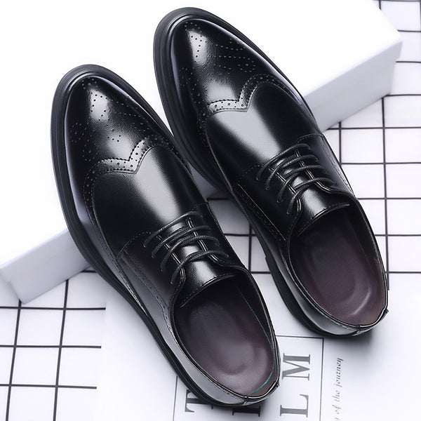 Zapatos de Cuero Oxford Estilo Británico para Hombre - Elegancia Profesional