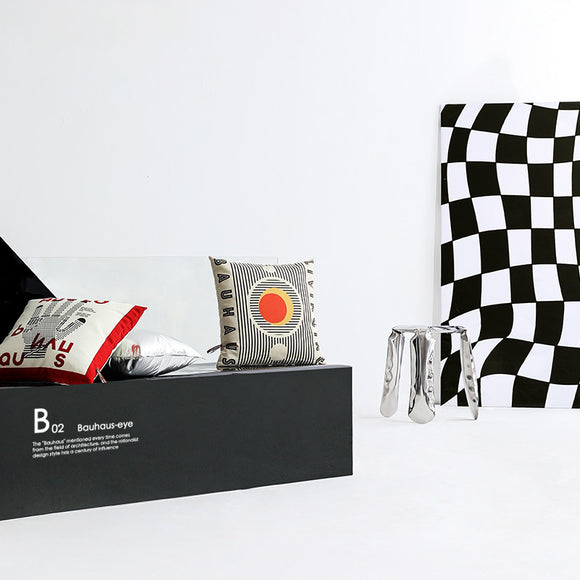 Cojín Bauhaus para Sofá - Almohada de Diseño Moderno para Sala de Estar