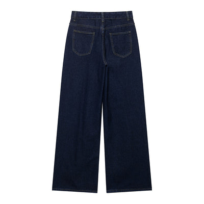 Conjunto Denim Vintage Azul Suelto - Camisa Manga Larga y Pantalón - Image 27