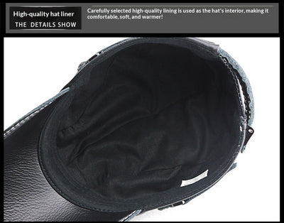 Gorra de Béisbol Unisex Cuero Genuino Estilo Coreano para Otoño e Invierno - Image 24