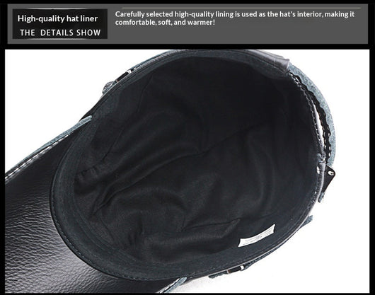 Gorra de Béisbol Unisex Cuero Genuino Estilo Coreano para Otoño e Invierno - Image 24