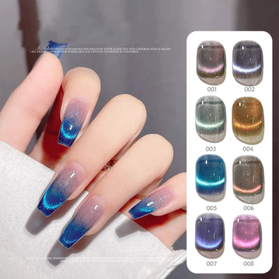 Esmalte de Uñas Whitening Cat Eye con Fototerapia Cristal Dinámico - Image 20