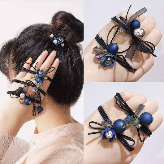 Set de 6 Cintas para Cabello Azul Océano con Cristales para Adultos - Image 11