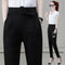 Pantalones Harem Profesionales de Rayas Delgadas con Estiramiento