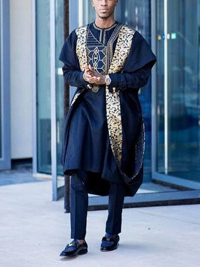 Traje Casual Hombre Estampado Étnico Africano - Image 5