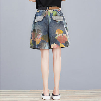 Pantalón Denim Estampado Pierna Ancha para Mujer - Image 2