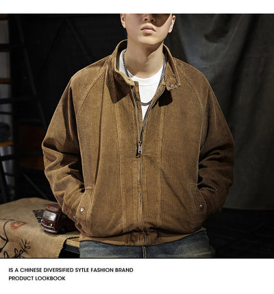 Chaqueta de Pana Vintage para Hombre - Manga Larga - Image 8
