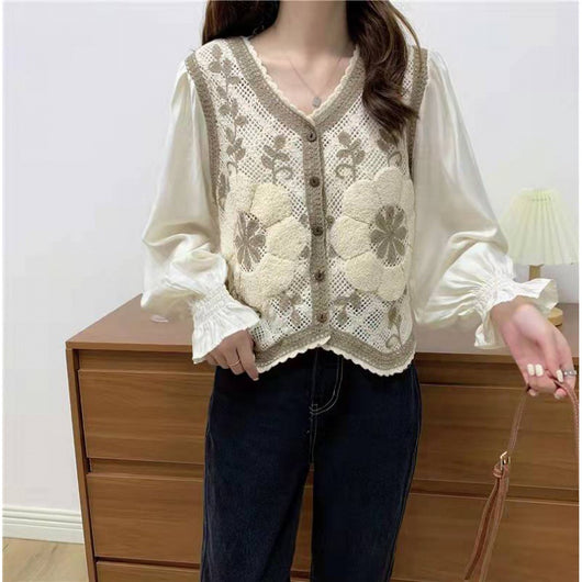 Cardigan de Punto Fino Diseño Relajado para Mujer - Image 3