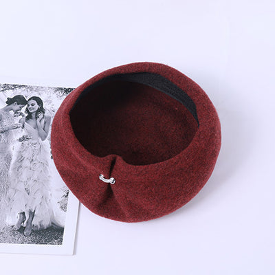Boina Vintage Británica de Lana para Mujer - Cálida y Versátil - Image 21