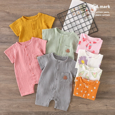 Pijama Enterizo de Algodón Puro sin Costuras para Bebé