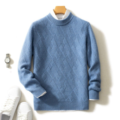 Suéter de Cuello Redondo en Cashmere Premium para Hombre - Image 11