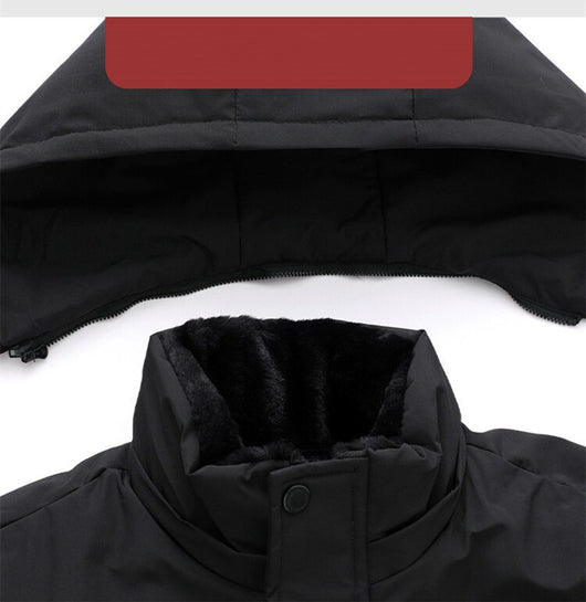 Abrigo de Invierno para Hombre con Gorro Removible - Algodón Grueso - Image 7