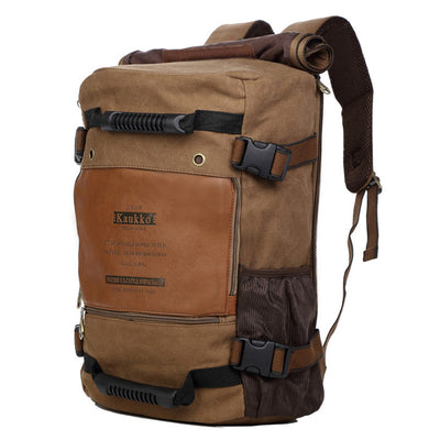 Mochila de Lona para Hombre - Backpack de Viaje y Trabajo con Compartimento Laptop - Image 6