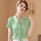 Blusa Suelta de Seda con Escote en V - Camisa Fluida Diosa Elegante