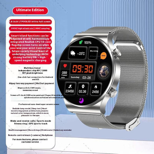 Reloj Inteligente con Monitor de Glucosa y Presión Arterial - Image 10