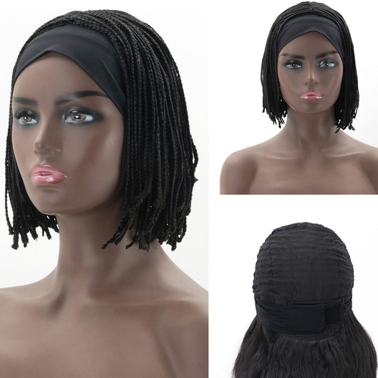 Turbante Trenzado con Apertura Central para Cabello Corto - Image 9