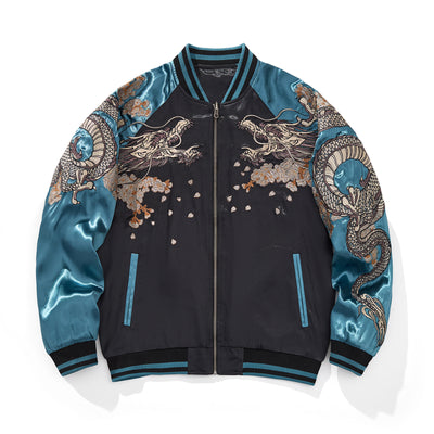 Chaqueta Casual de Tendencia Nacional con Bordados Estilo Chino