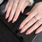 Uñas Postizas Degradado Durazno Nude con Brillo Fino Removibles