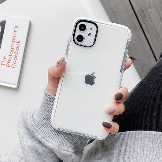 Funda Transparente Bicolor Antigolpes para Celular - Image 11