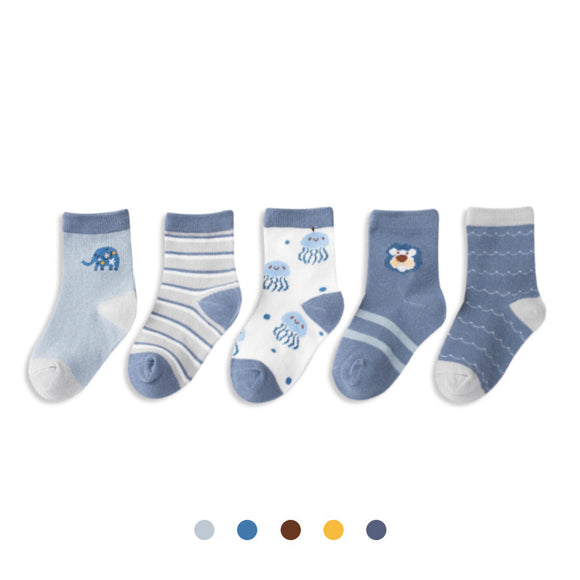 Calcetines Infantiles con Diseños de Niños y Niñas