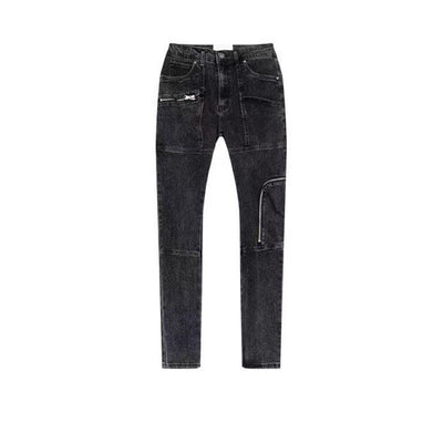 Jeans Azules con Cierre de Cremallera y Múltiples Bolsillos - Image 12