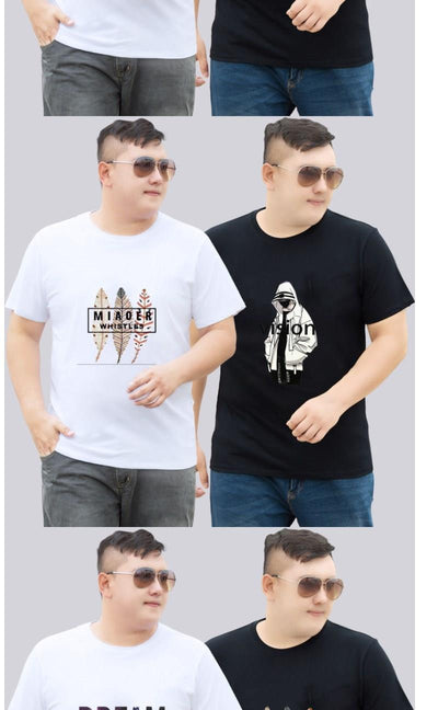Playera Suelta Manga Corta Talla Grande para Hombre - Image 9