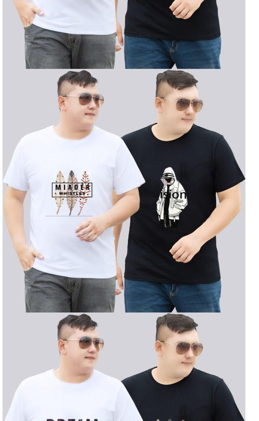 Playera Suelta Manga Corta Talla Grande para Hombre - Image 9